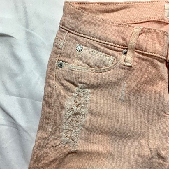 Hudson Nico‎ Mid Rise Pastel Blush Pink Skinny Jeans - Picture 3 of 7